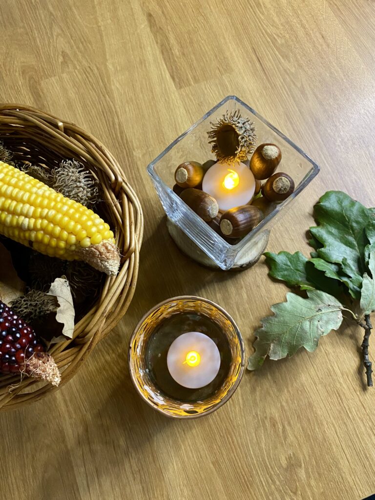 Őszi dekoráció a természetből